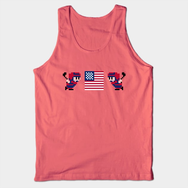 Team USA Ice Hockey Tank Top by The Pixel League